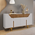 Buffet Aparador Danúbio Off White/cinamomo - Bechara Móveis