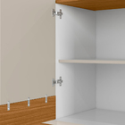 Buffet Aparador Dara 4 Portas Nature E Off White 88x160 Cm  L