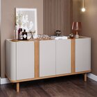 Buffet Aparador De Sala De Jantar 4 Portas 153,3cm Madeira Ma