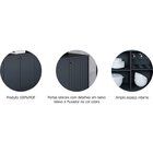 Buffet Aparador De Sala De Jantar 4 Portas Lia Chumbo