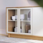 Buffet Aparador Decorativo 160cm Gunga Off White/freijó G73 -