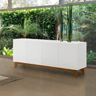 Buffet Aparador Decorativo 180cm Dinamarca Branco/mel G13 - G