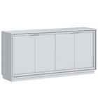 Buffet Aparador Decorativo 180cm Sem Espelho Raze Branco Acet