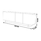 Buffet Aparador Decorativo 200cm Dubris Branco G13 - Gran Belo