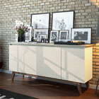 Buffet Aparador Decorativo 4 Portas Sem Espelho Cameron Off W