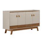 Buffet Aparador Decorativo Giustino Puxador Em Pu 160cm Freij