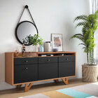 Buffet Aparador Decorativo Noeli Com Bandeja Lateral Estilo B