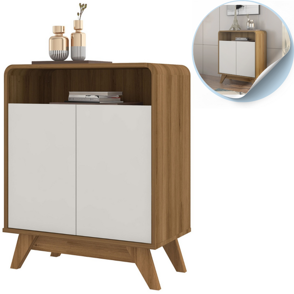 Buffet Aparador Eccos 3 Portas Nature-off White