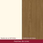Buffet Aparador Eiffel 4 Portas Com Ripado E Vidro - Móveis H