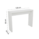 Buffet Aparador Ema Branco 120 Cm - D'rossi