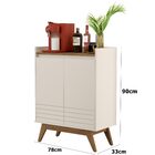 Buffet Aparador Eros 2 Portas Off White/freijo – Giga Móveis