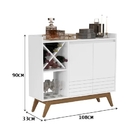 Buffet Aparador Iaris Com Adega Branco - Giga Móveis