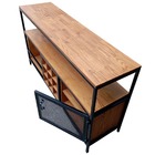 Buffet Aparador Industrial Com Colmeia Para Garrafas De Vinho