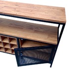 Buffet Aparador Industrial Com Colmeia Para Garrafas De Vinho