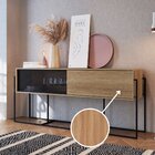 Buffet Aparador Industrial Retrô 2 Portas De Correr Madeira/a