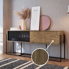 Buffet Aparador Industrial Retrô 2 Portas De Correr Madeira/a