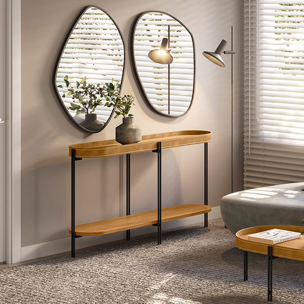 Buffet Aparador Isi Nature Fosco E Couro Caramelo 139x79 Cm L