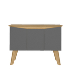 Buffet Aparador Jasmin 1,10m Com 3 Portas Babus - Carvalho /