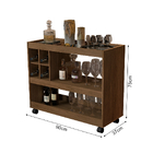 Buffet Aparador Jb 4050 Luxo Suporte Para 4 Garras Com Adega