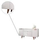 Buffet Aparador Laura 4 Portas 2 Gavetas Branco Tana Decor