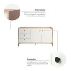 Buffet Aparador Linus 4 Portas Ambiente Principal Sala De Jan