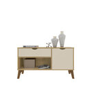 Buffet Aparador London Cinamomo/off White - Rv Móveis