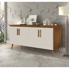 Buffet Aparador Lotus Class Imbuia Off White Atraente Móveis