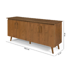 Buffet Aparador Lotus Class Off White Imbuia