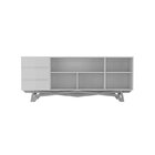 Buffet Aparador Madeira Maciça 3 Portas Volga Off White/champ