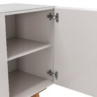Buffet Aparador Madeira Maciça 3 Portas Volga Off White/champ