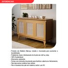 Buffet Aparador Madeira Maciça E Tela Tipo Rathan Sintética 3