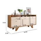 Buffet Aparador Ônix 2 Portas 2 Gavetas Carvalho Intense Off