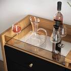 Buffet Aparador Ônix 2 Portas 2 Gavetas Nature Preto Bnn Decor