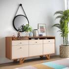 Buffet Aparador Ouro 2 Portas 2 Gavetas Nature Off White Tana