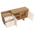 Buffet Aparador Ouro Freijó Off White Tana Decor