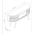 Buffet Aparador Para Sala De Estar Monaco Fendi/naturale