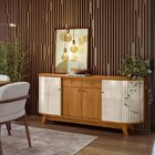 Buffet Aparador Para Sala De Estar Monaco Naturale/off White