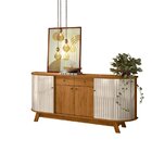 Buffet Aparador Para Sala De Estar Monaco Naturale/off White