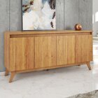 Buffet Aparador Para Sala De Jantar 4 Portas Eifel Mel