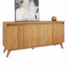 Buffet Aparador Para Sala De Jantar 4 Portas Eifel Mel