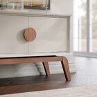 Buffet Aparador Paris 2 Portas 110cm Off White/nature