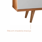 Buffet Aparador Pass 4 Portas Babus - Cedro / Branco