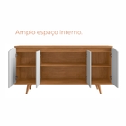 Buffet Aparador Pass 4 Portas Babus - Cedro / Branco