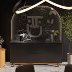 Buffet Aparador Retrô 2 Portas 2 Gavetas Pés Em Madeira Flow