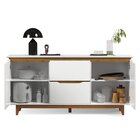 Buffet Aparador Retrô 2 Portas 2 Gavetas Pés Em Madeira Flow