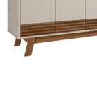 Buffet Aparador Retrô 4 Portas Abruzzo Linea Brasil Freijó Of