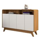 Buffet Aparador Retrô 4 Portas Eccos Nature/off White