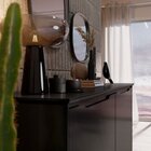 Buffet Aparador Retrô 4 Portas Pés Em Madeira Flow  Preto