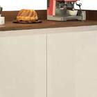 Buffet Aparador Retrô Clássico 2 Portas Malbec Com Off White