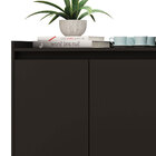 Buffet Aparador Retrô Clássico 3 Portas Preto - Moveisaqui